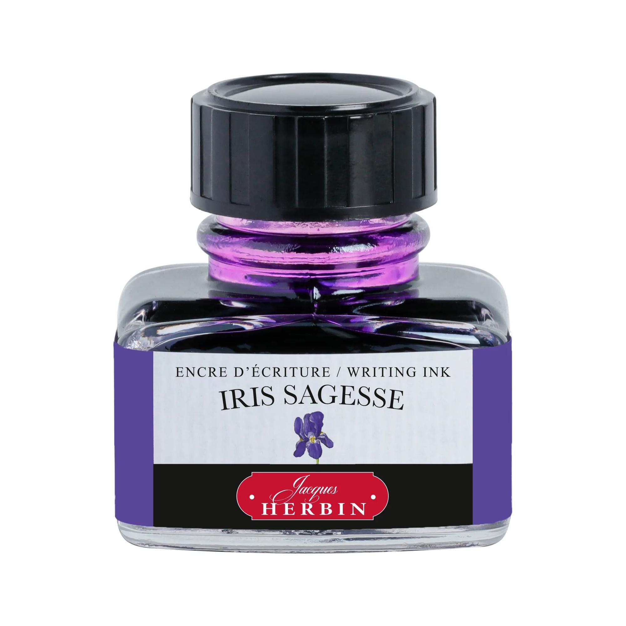 Jacques Herbin La Perle des Encres Writing Ink 30 mL Iris Sagesse (Iris Wisdom)