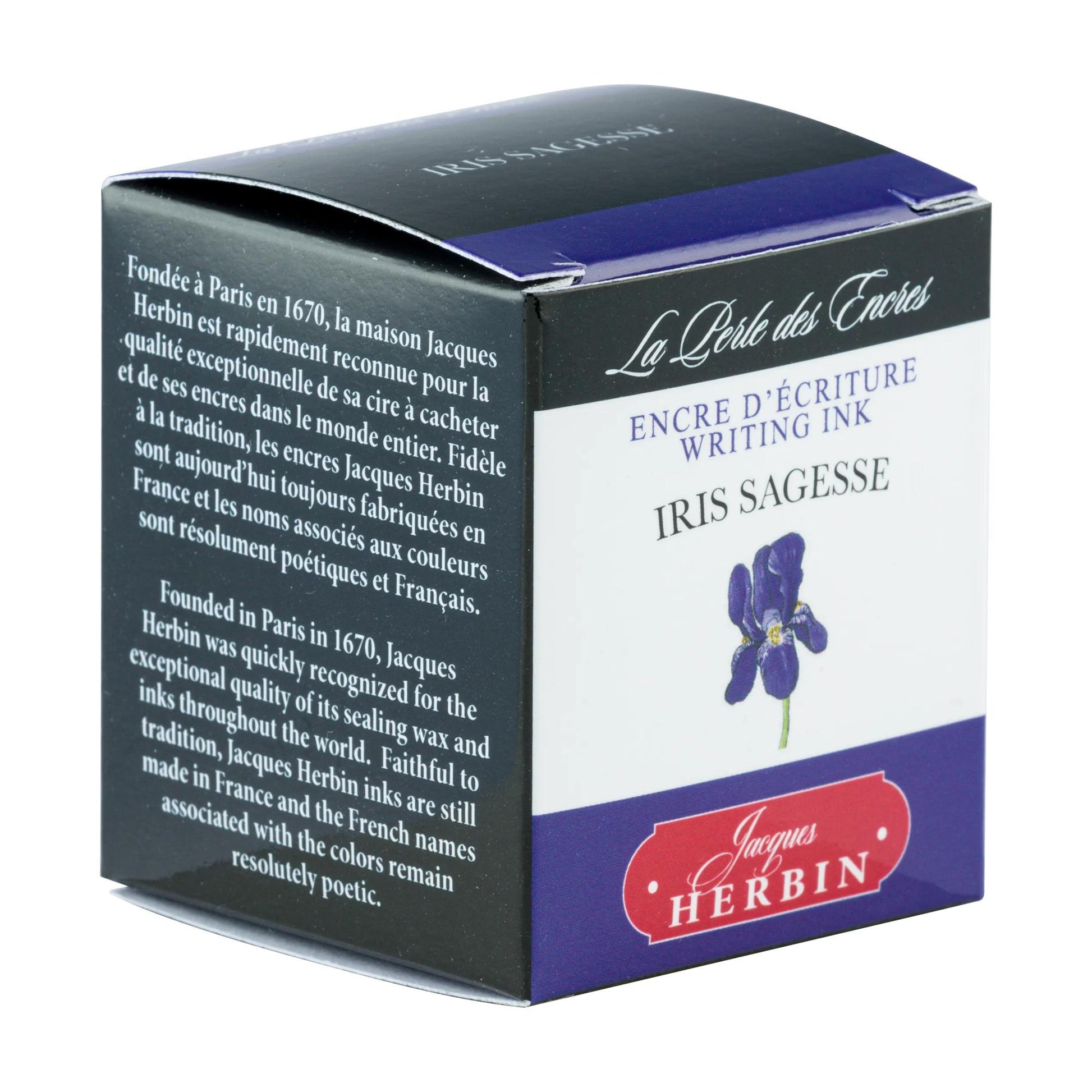 La Perle des Encres Writing Ink 30 mL Iris Sagesse (Iris Wisdom)