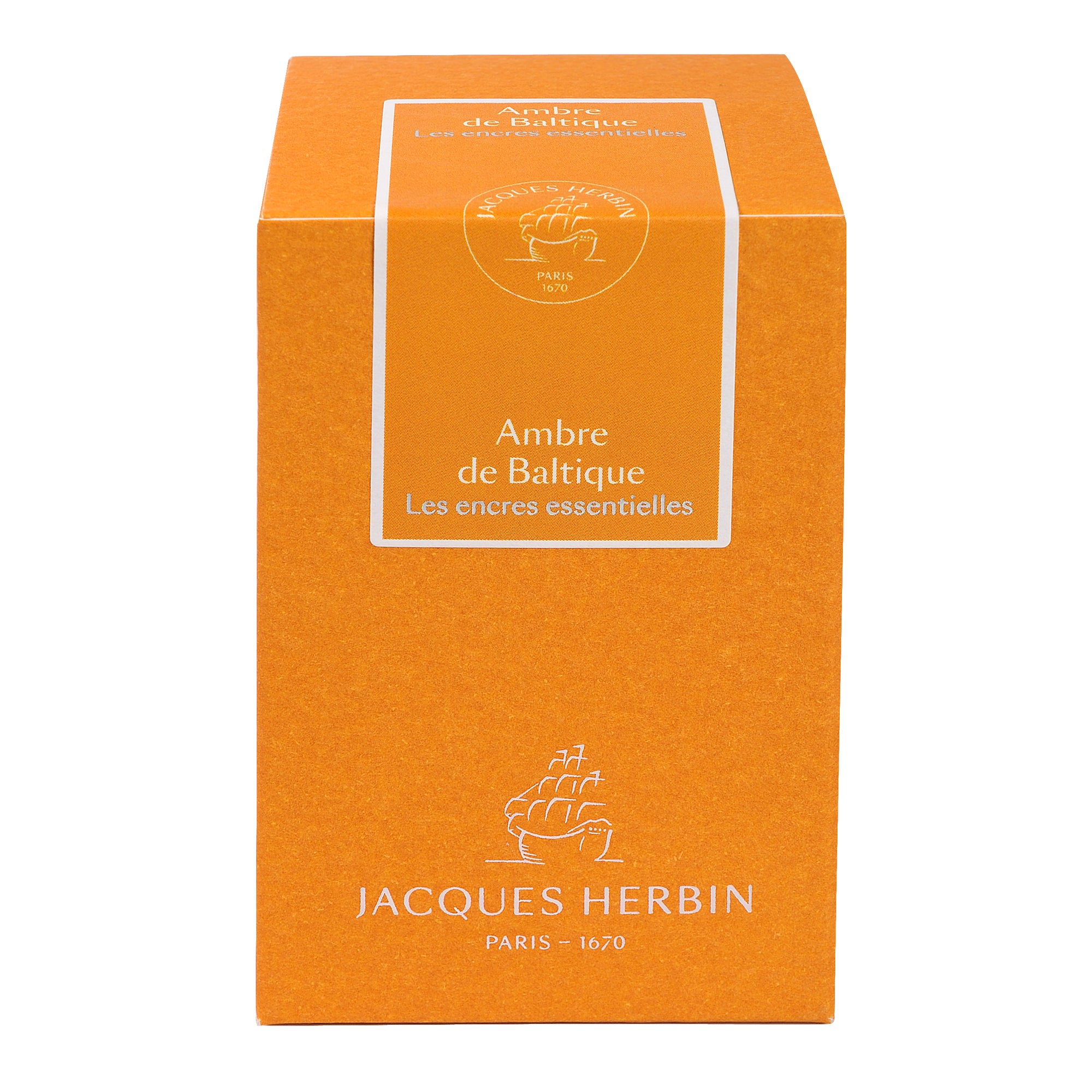 Jacques Herbin Prestige Essentials Writing Ink 50 mL Ambre de la Baltique (Baltic Amber)