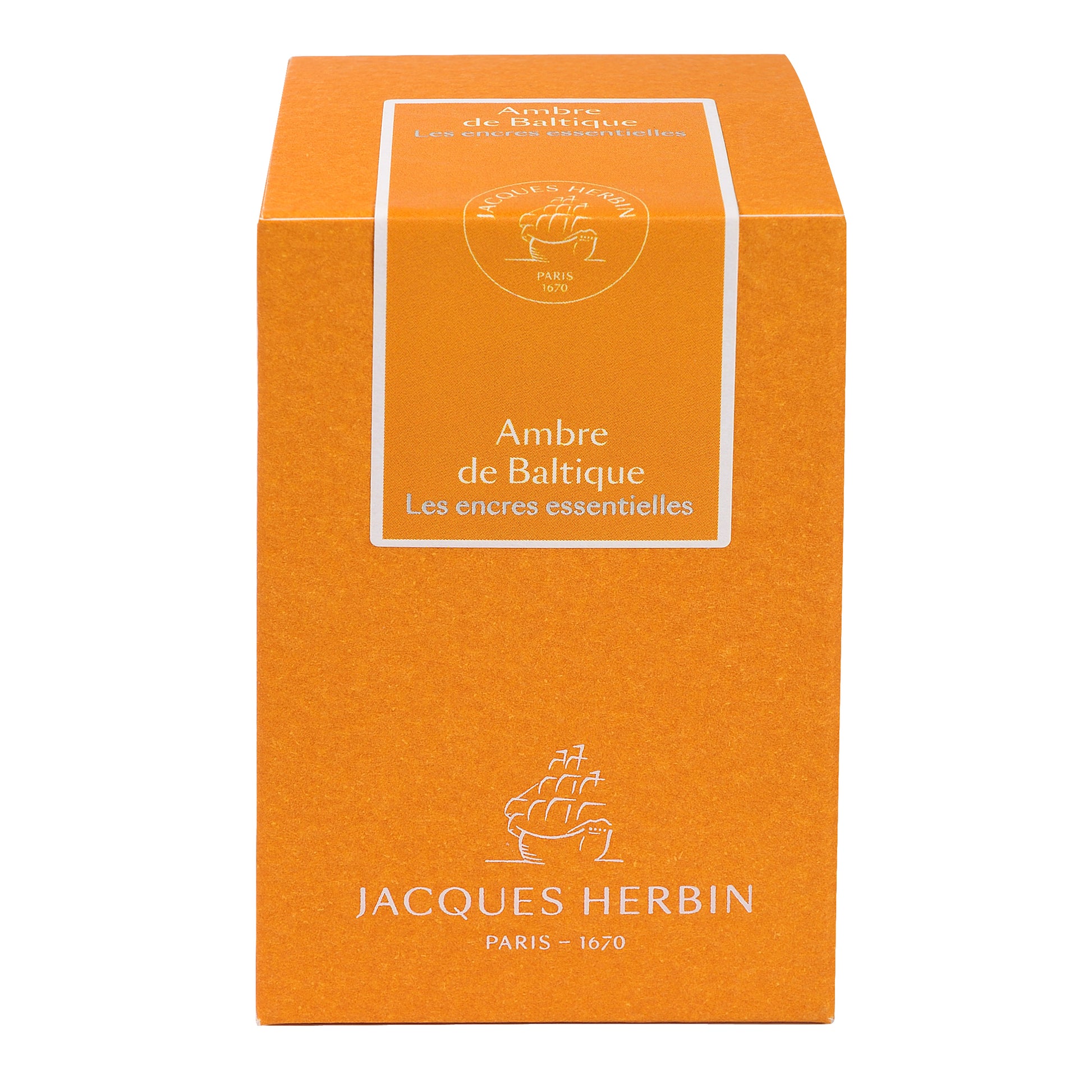 Jacques Herbin Prestige Essentials Writing Ink 50 mL Ambre de la Baltique (Baltic Amber)