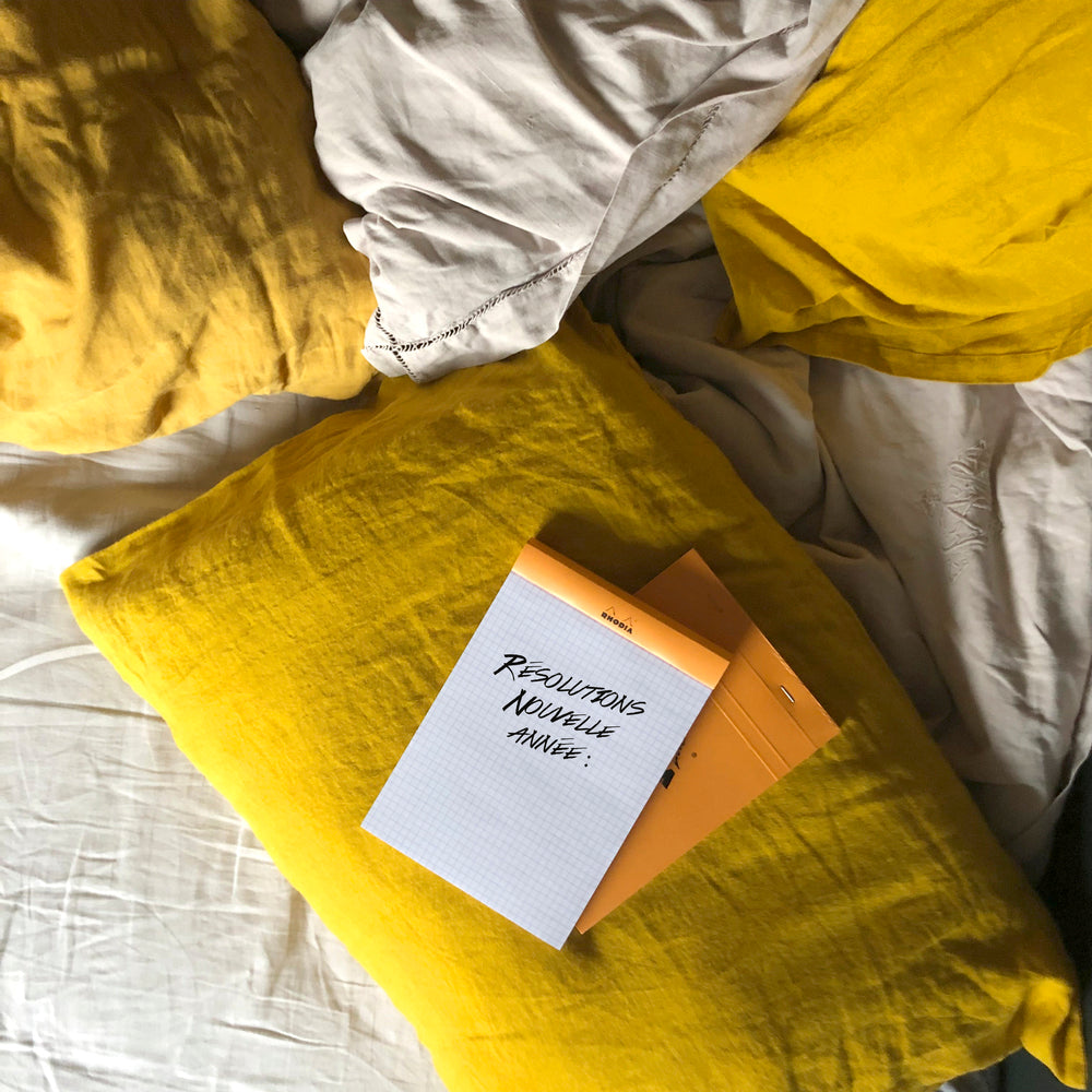 Rhodia No. 13 Top Stapled Notepad A6 Grid Orange