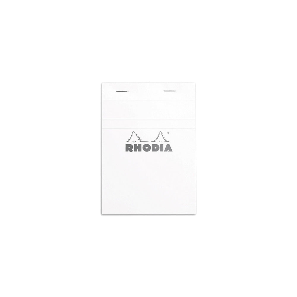 Rhodia No. 13 Top Stapled Notepad A6 Grid White