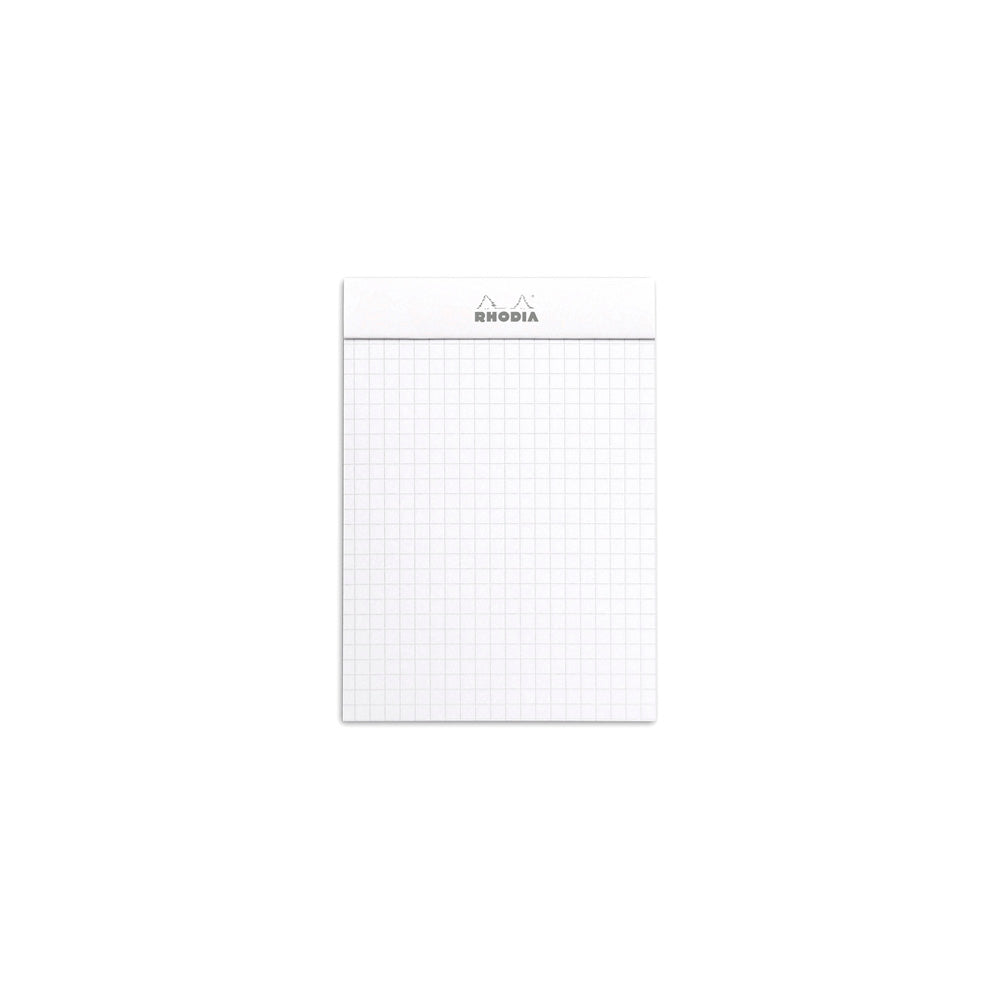 Rhodia No. 13 Top Stapled Notepad A6 Grid White