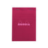 Rhodia No. 13 Top Stapled Notepad A6 Grid Plum