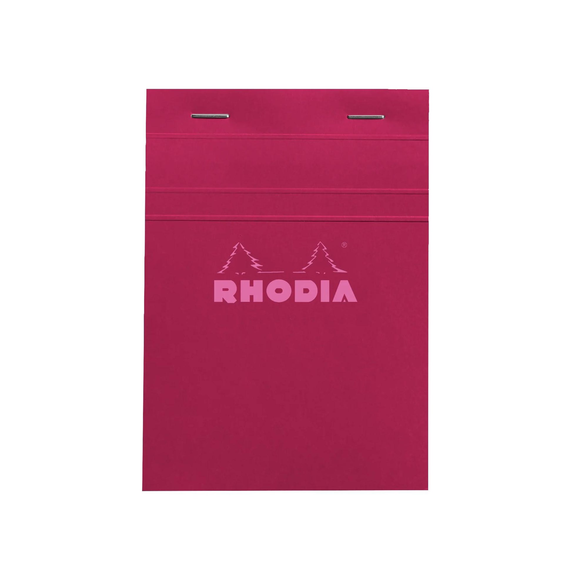Rhodia No. 13 Top Stapled Notepad A6 Grid Plum