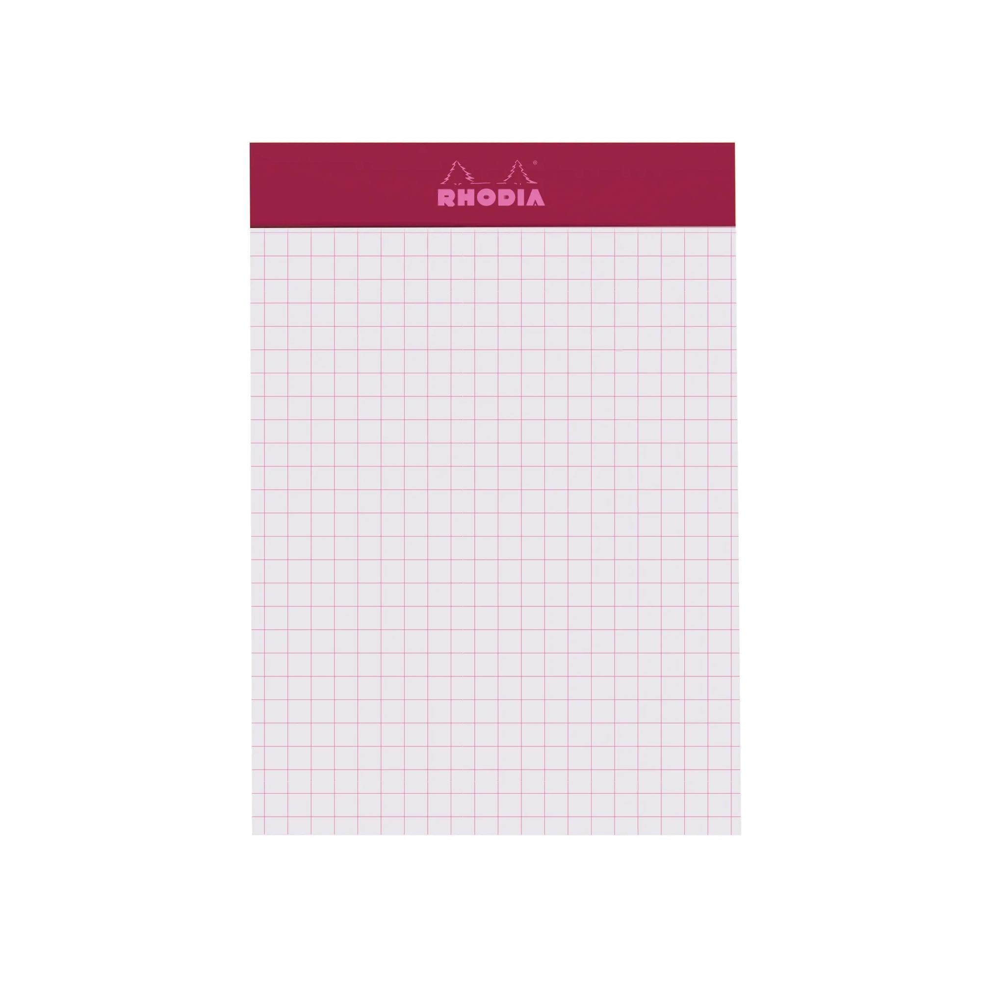 Rhodia No. 13 Top Stapled Notepad A6 Grid Plum