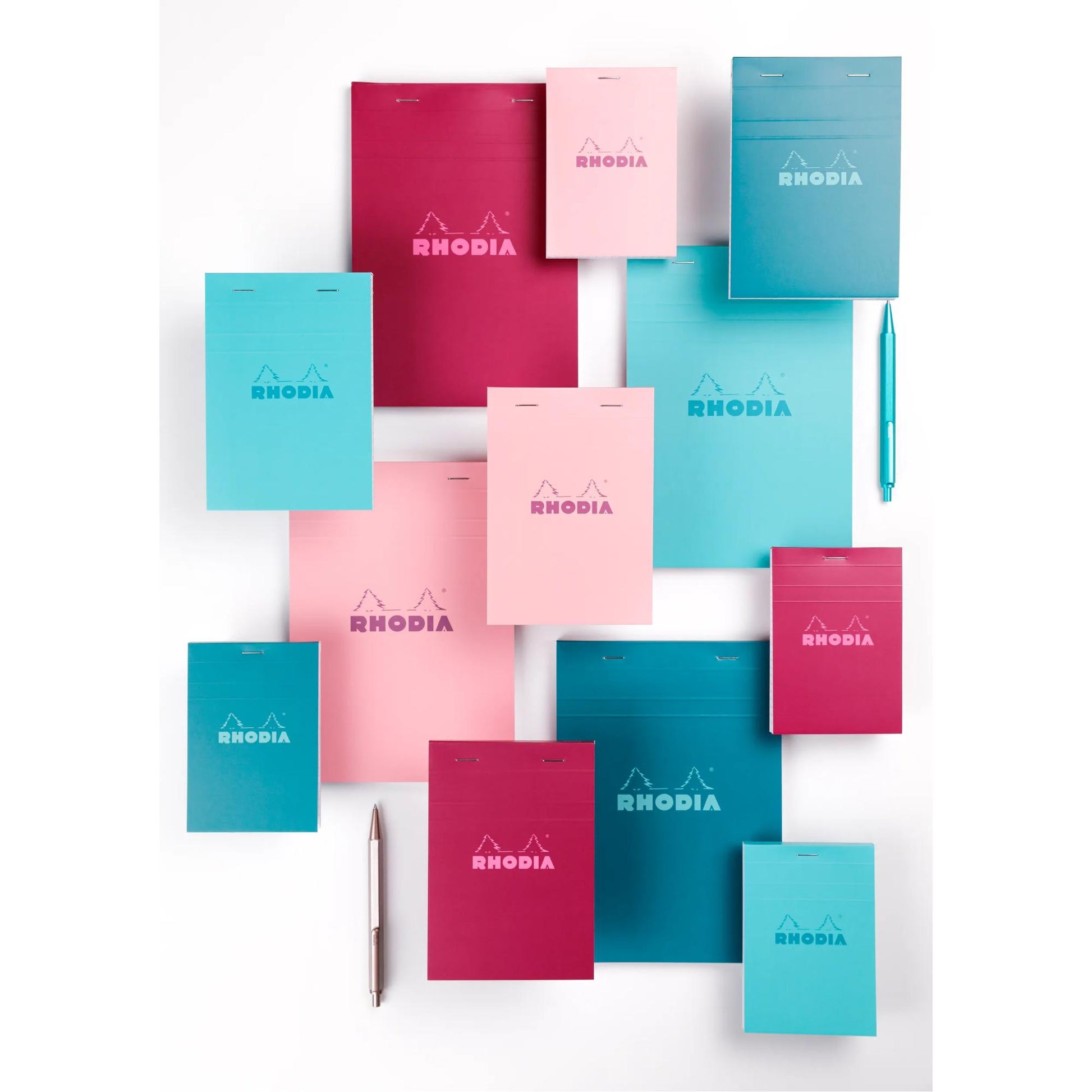 Rhodia No. 13 Top Stapled Notepad A6 Grid Plum