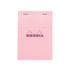 Rhodia No. 13 Top Stapled Notepad A6 Grid Rose