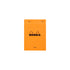 Rhodia No. 13 Top Stapled Notepad A6 Lined Orange