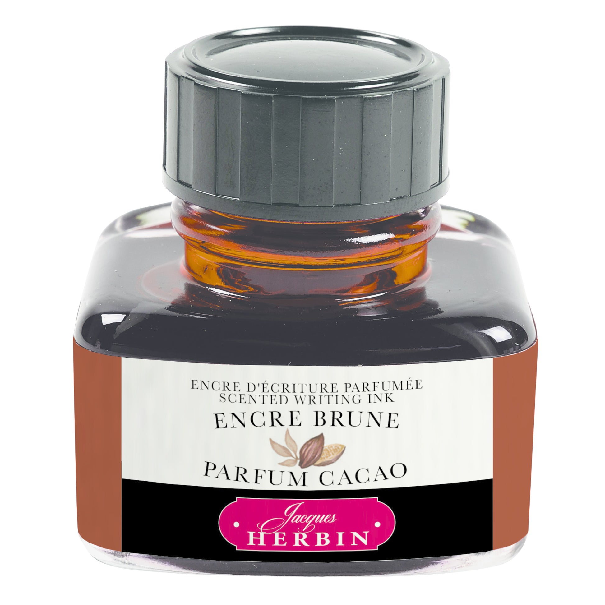Jacques Herbin Scented Writing Ink 30 mL Brown (Cocoa Fragance)