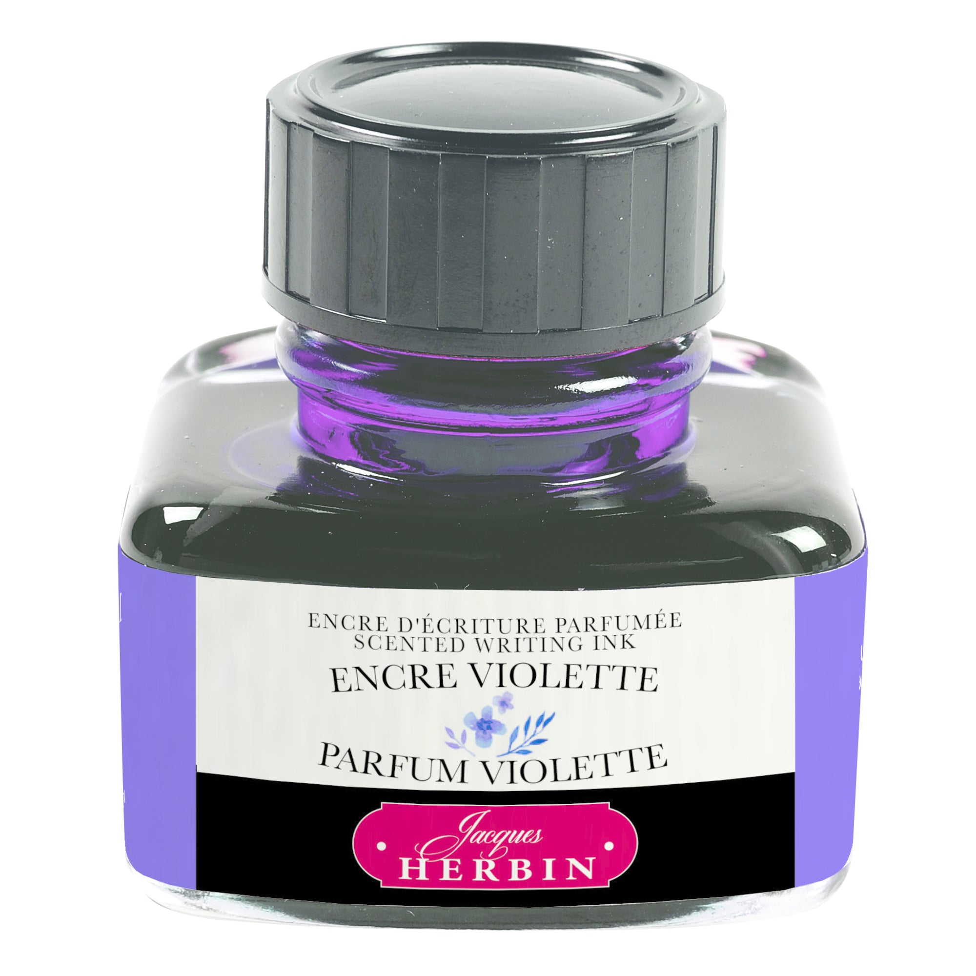 Jacques Herbin Scented Writing Ink 30 mL Purple (Violet Fragrance)