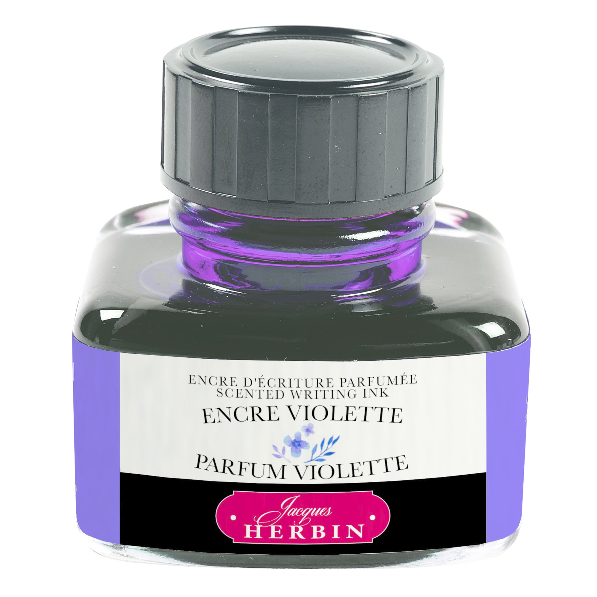Jacques Herbin Scented Writing Ink 30 mL Purple (Violet Fragrance)