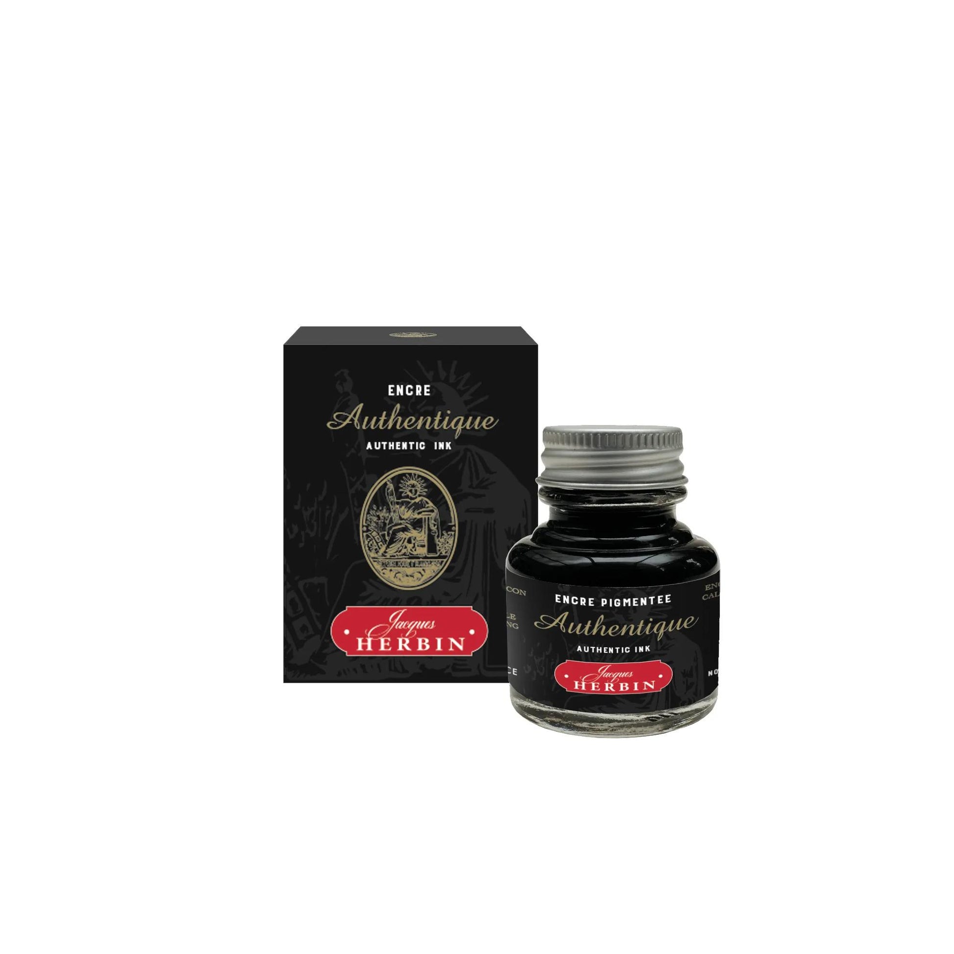 Jacques Herbin Authentic Lawyers Writing Ink 30 mL Intense Black