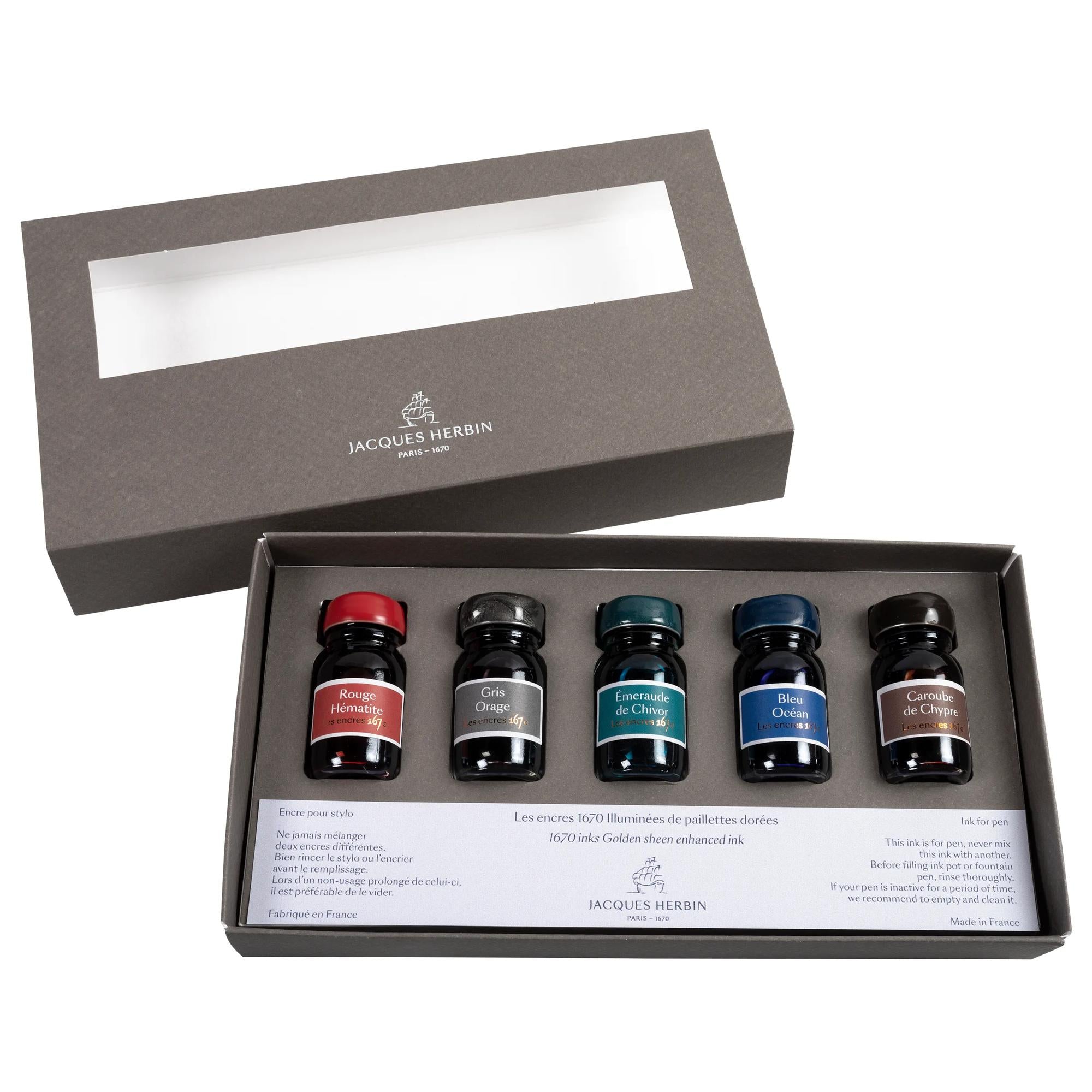 Jacques Herbin Prestige 1670 Writing Inks Gift Set