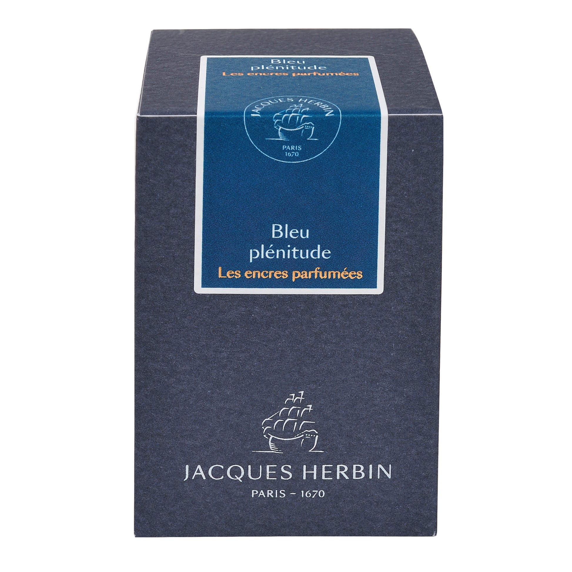 Jacques Herbin Prestige Scented Writing Ink 50 mL Bleu Plenitude (Blue)