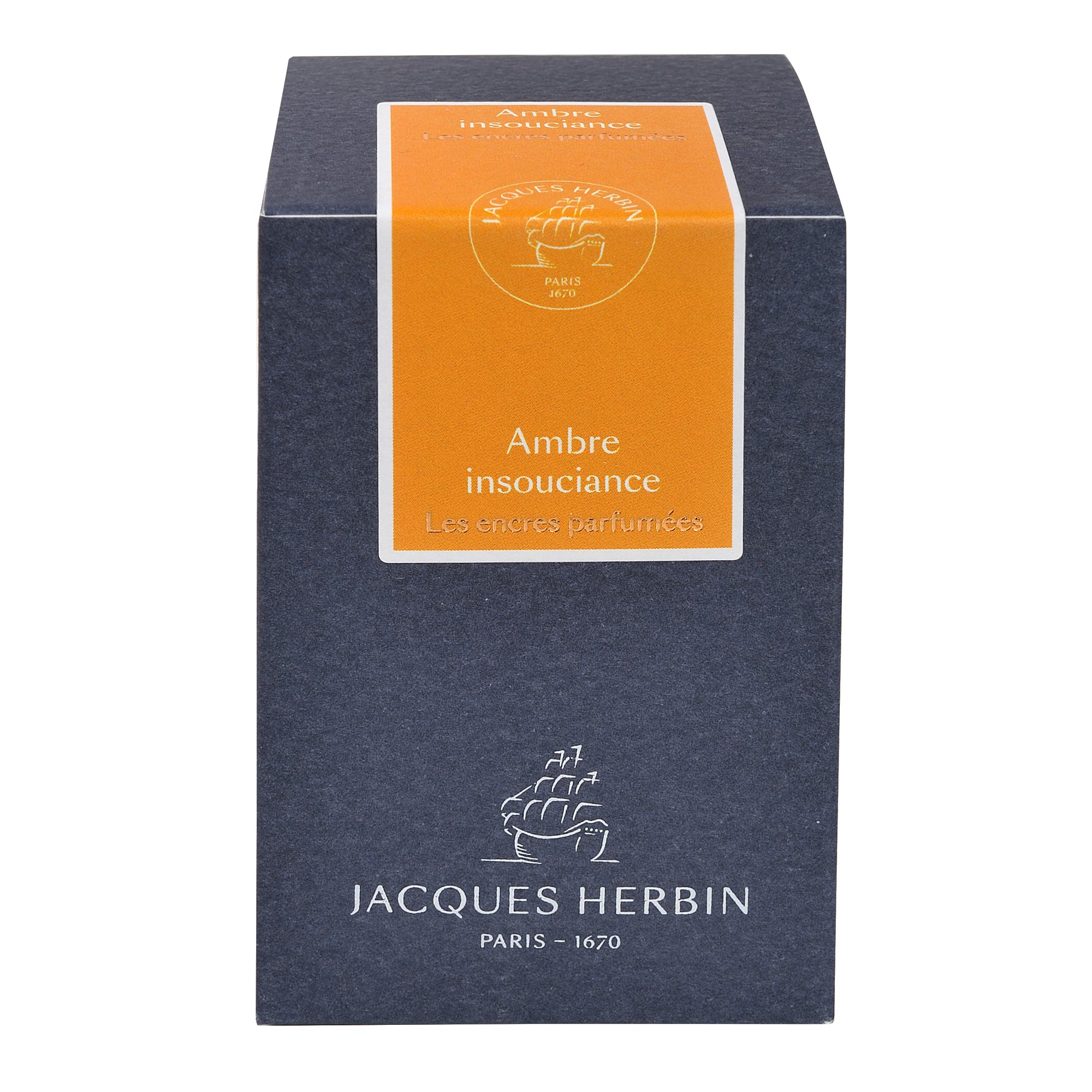 Jacques Herbin Prestige Scented Writing Ink 50 mL Ambre Insouciance (Amber)