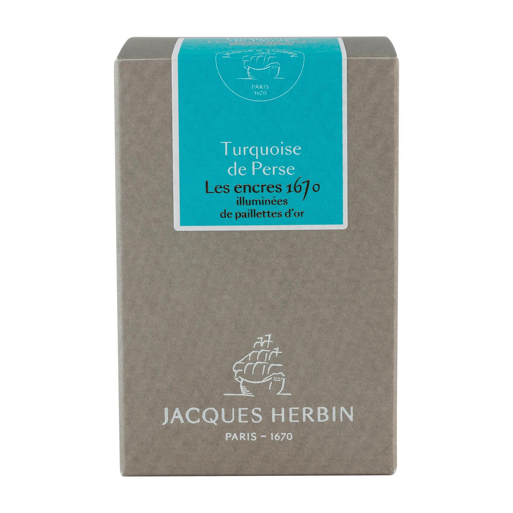 Jacques Herbin Prestige 1670 Writing Ink 50 mL Turquoise de Perse (Persian Turquoise)