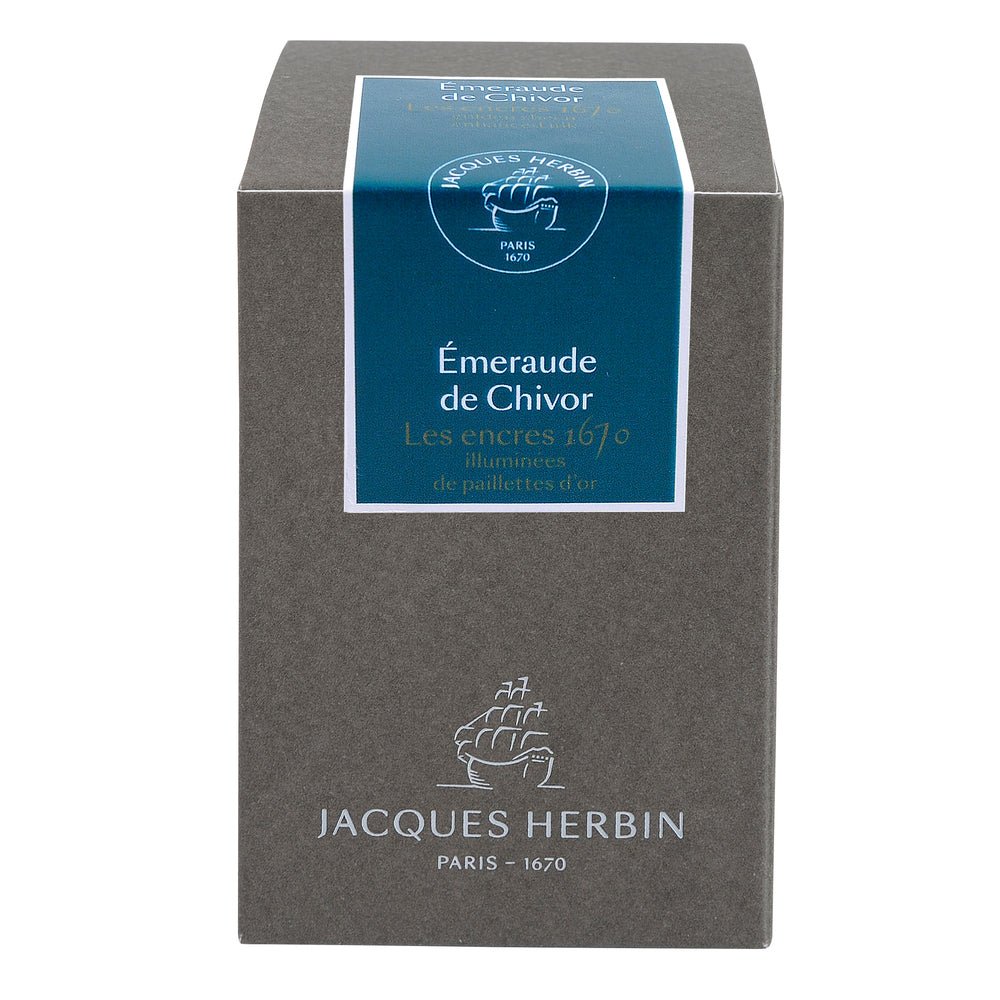 Prestige 1670 Writing Ink 50 mL Emeraude de Chivor (Emerald Green)