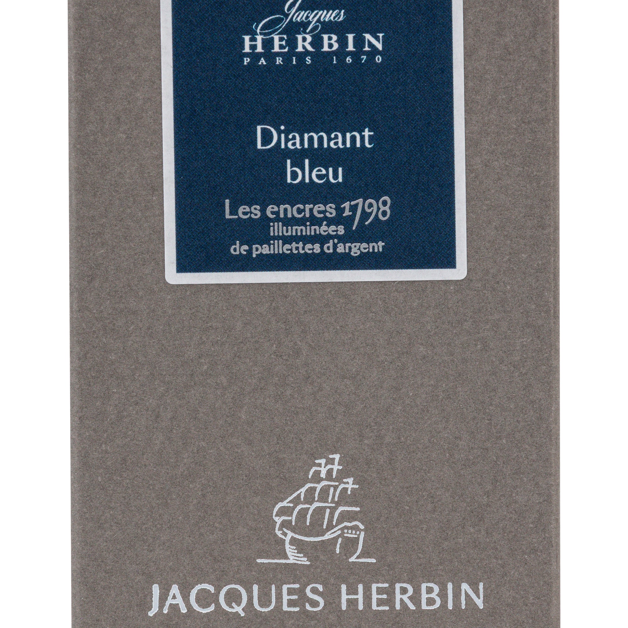 Jacques Herbin Prestige 1798 Writing Ink 50 mL Diamant Bleu