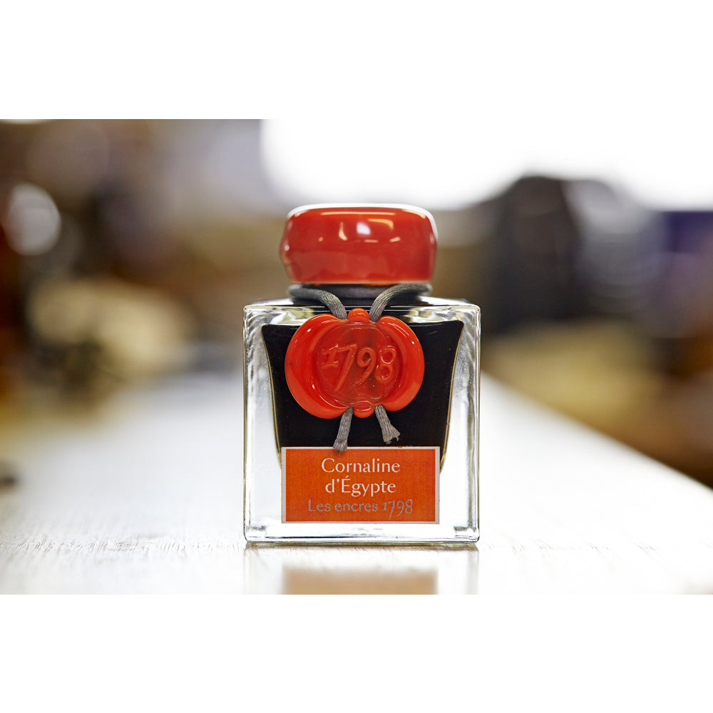 Prestige 1798 Writing Ink 50 mL Cornelian d'Egypte (Egyptian Orange)