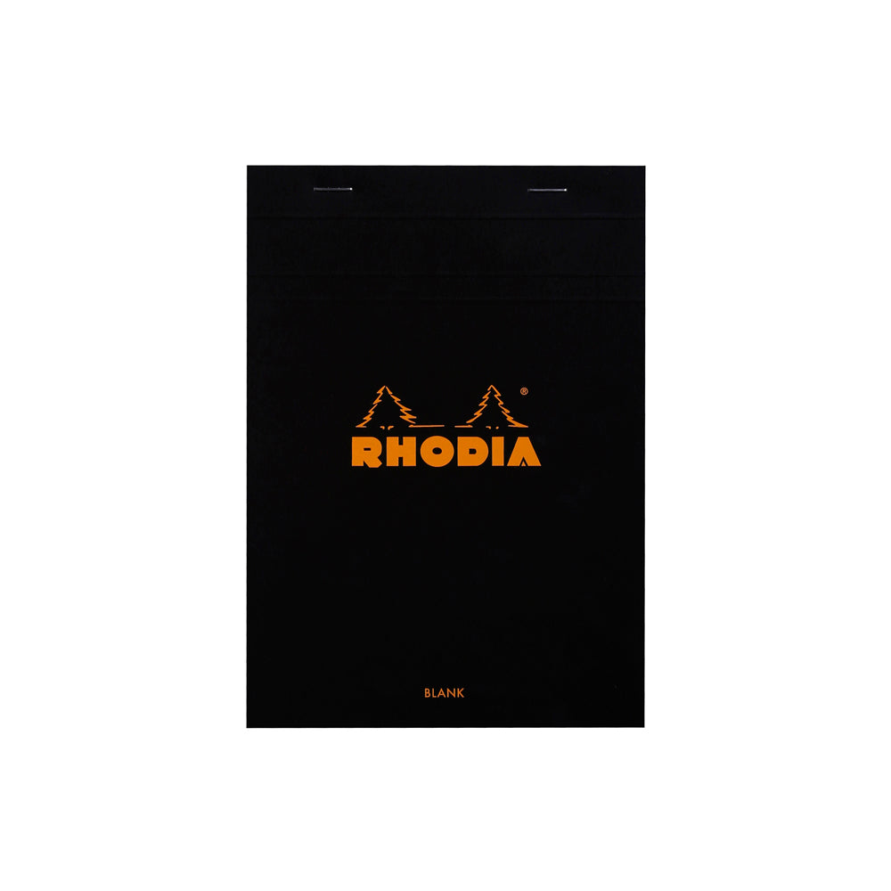 Rhodia No. 16 Top Stapled Notepad A5 Blank Black