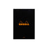 Rhodia No. 16 Top Stapled Notepad A5 Blank Black