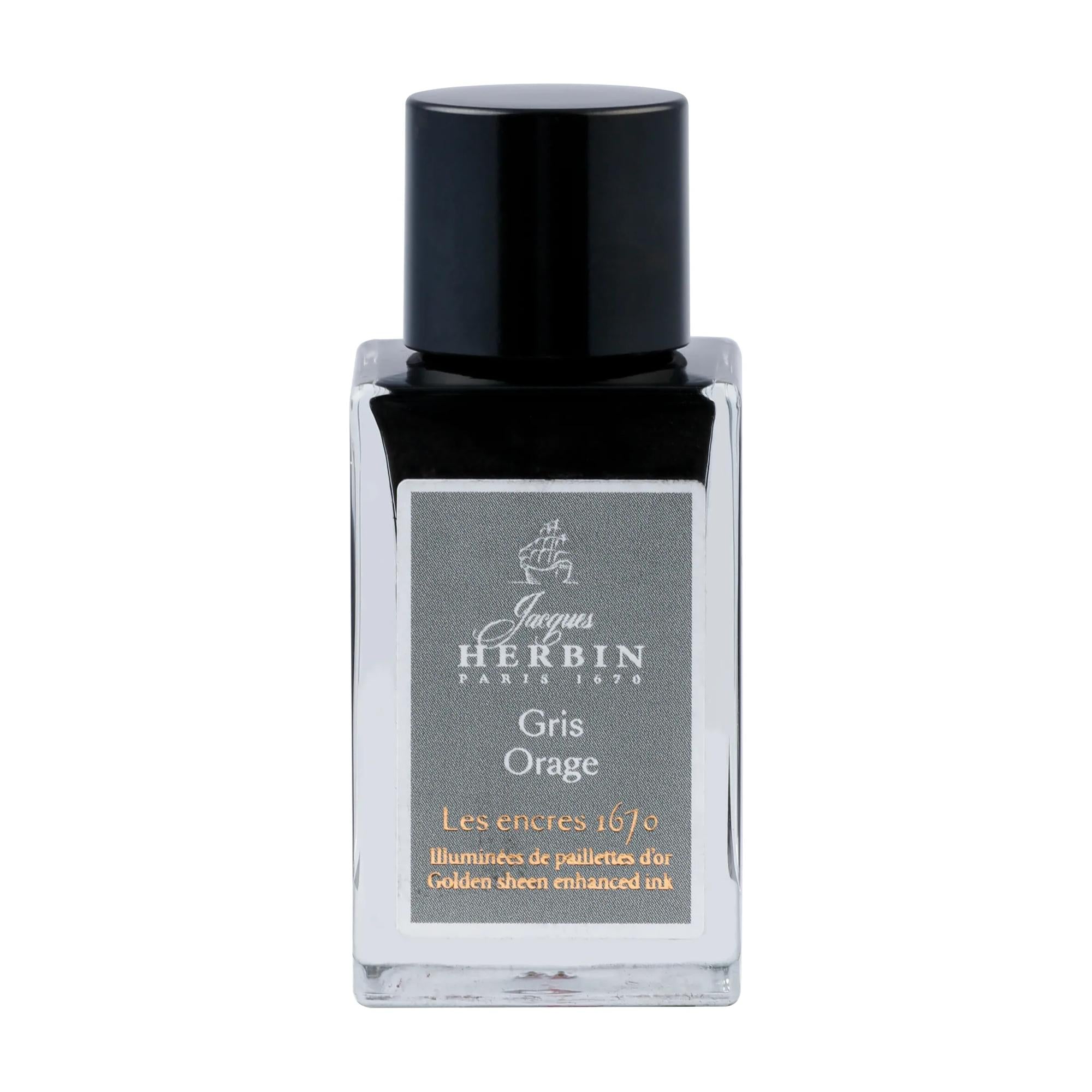 Jacques Herbin Prestige 1670 Writing Ink 15 mL Gris Orage (Stormy Grey)