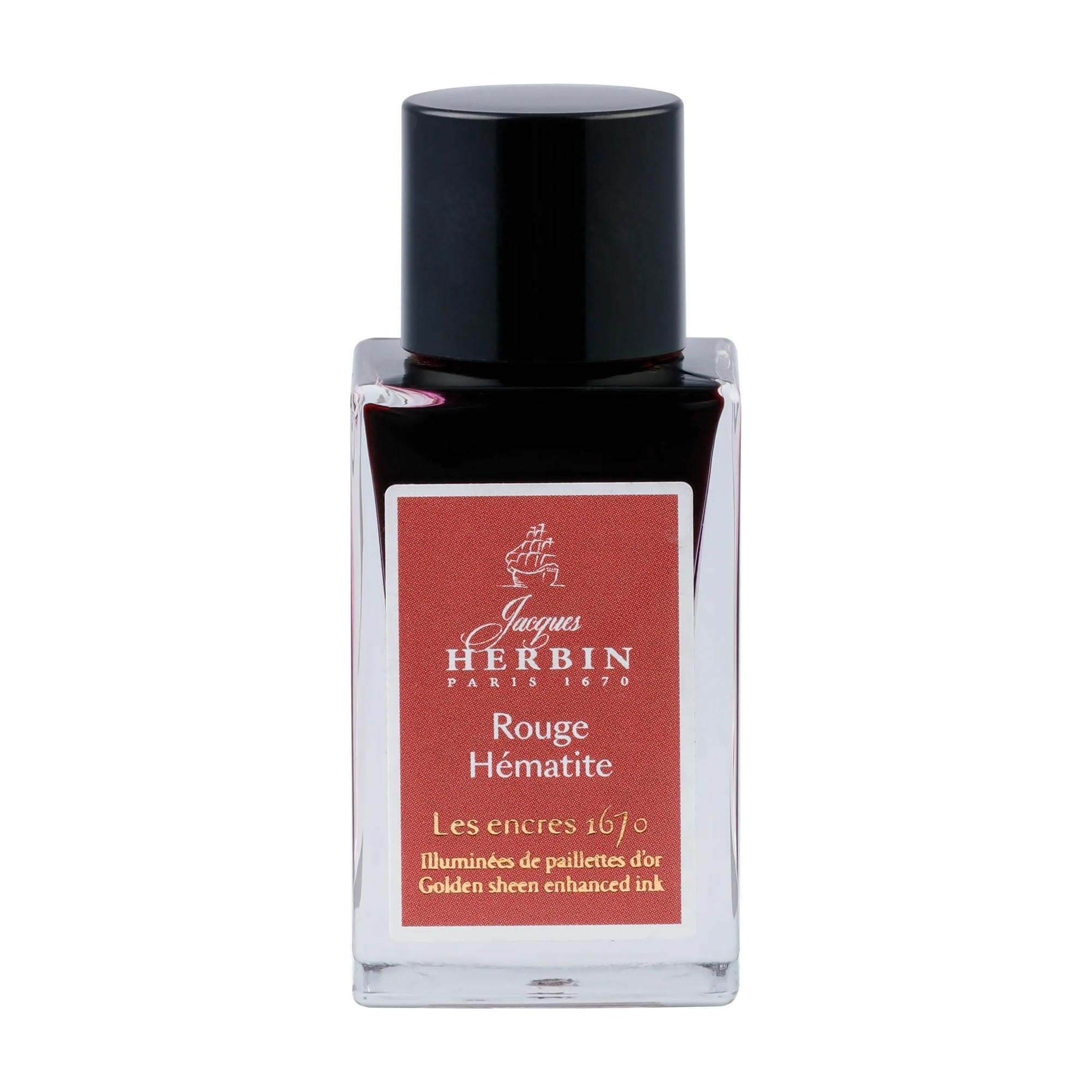 Jacques Herbin Prestige 1670 Writing Ink 15 mL Rouge Hematite (Red Hematite)
