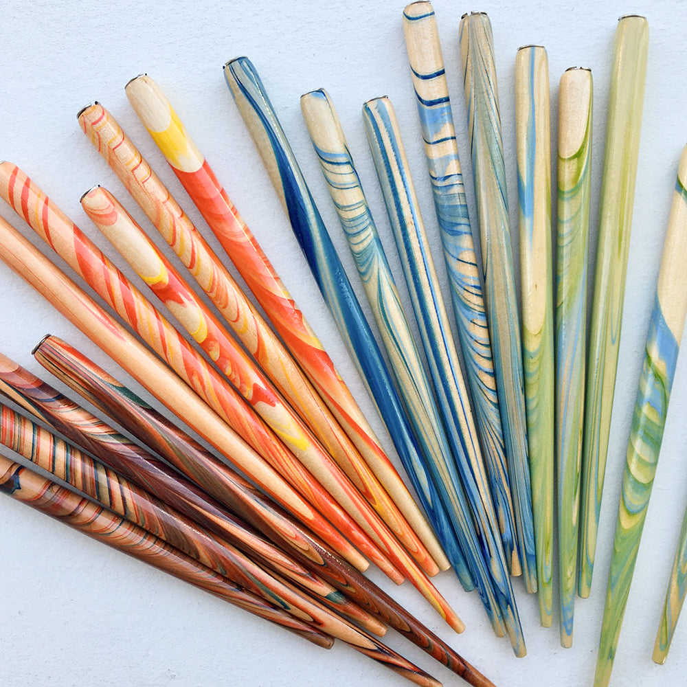 Marble Effect Wooden Nib Holder (Assorted)