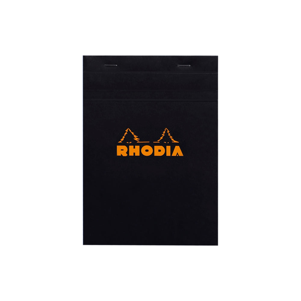 Rhodia No. 16 Top Stapled Notepad A5 Grid Black