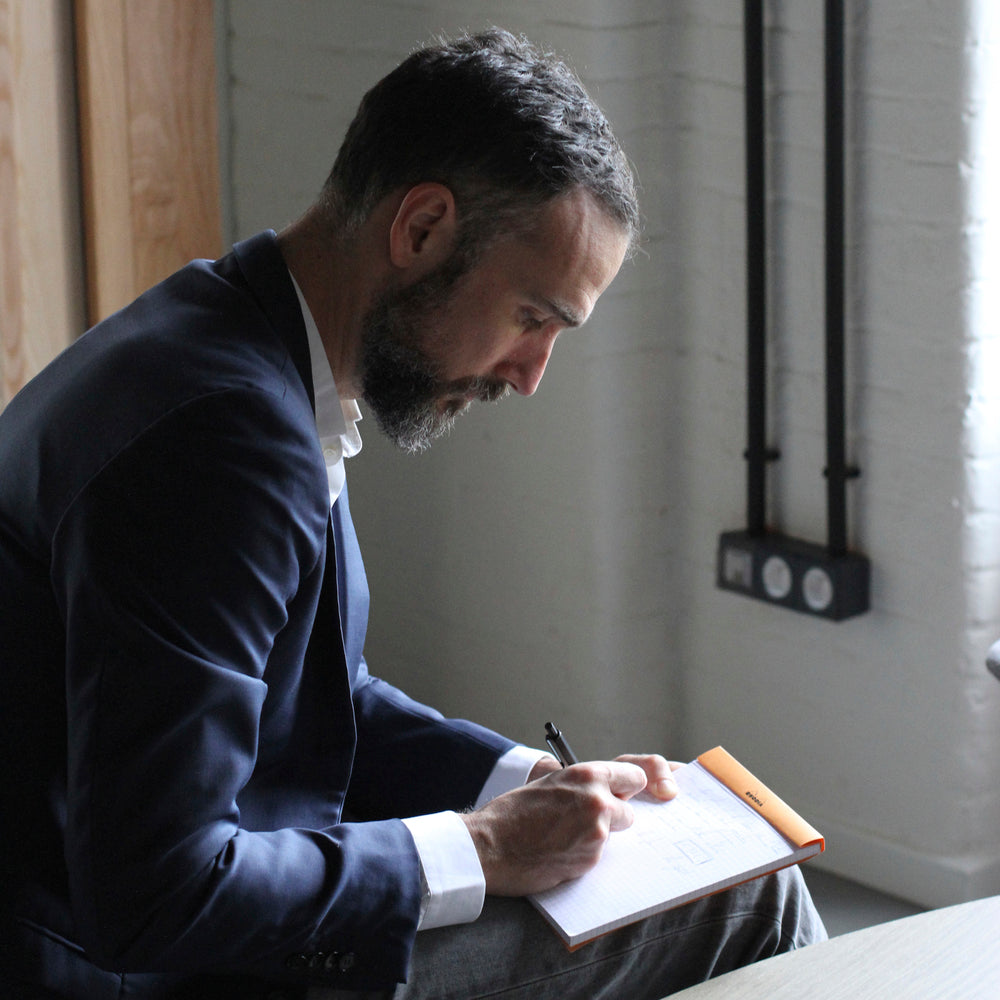 Rhodia No. 16 Top Stapled Notepad A5 Grid Orange