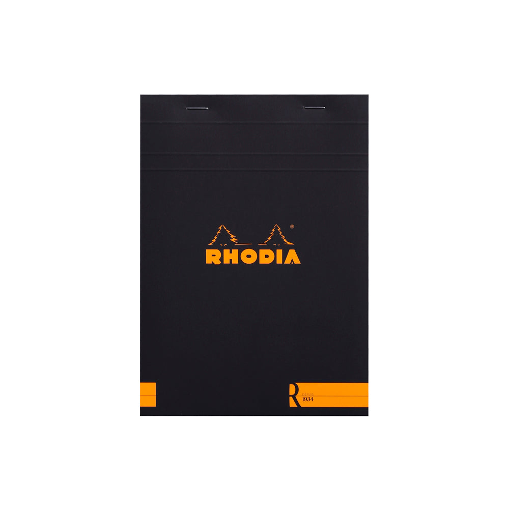 Rhodia Premium R No. 16 Top Stapled Notepad A5 Lined Black