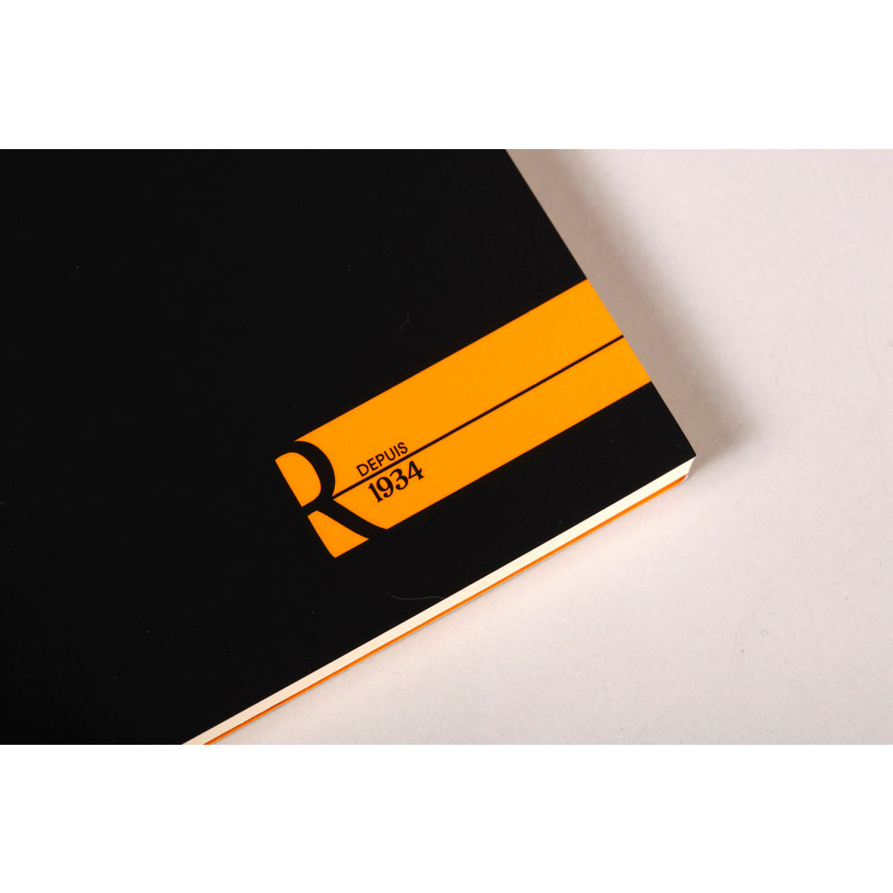 Rhodia Premium R No. 16 Top Stapled Notepad A5 Lined Black