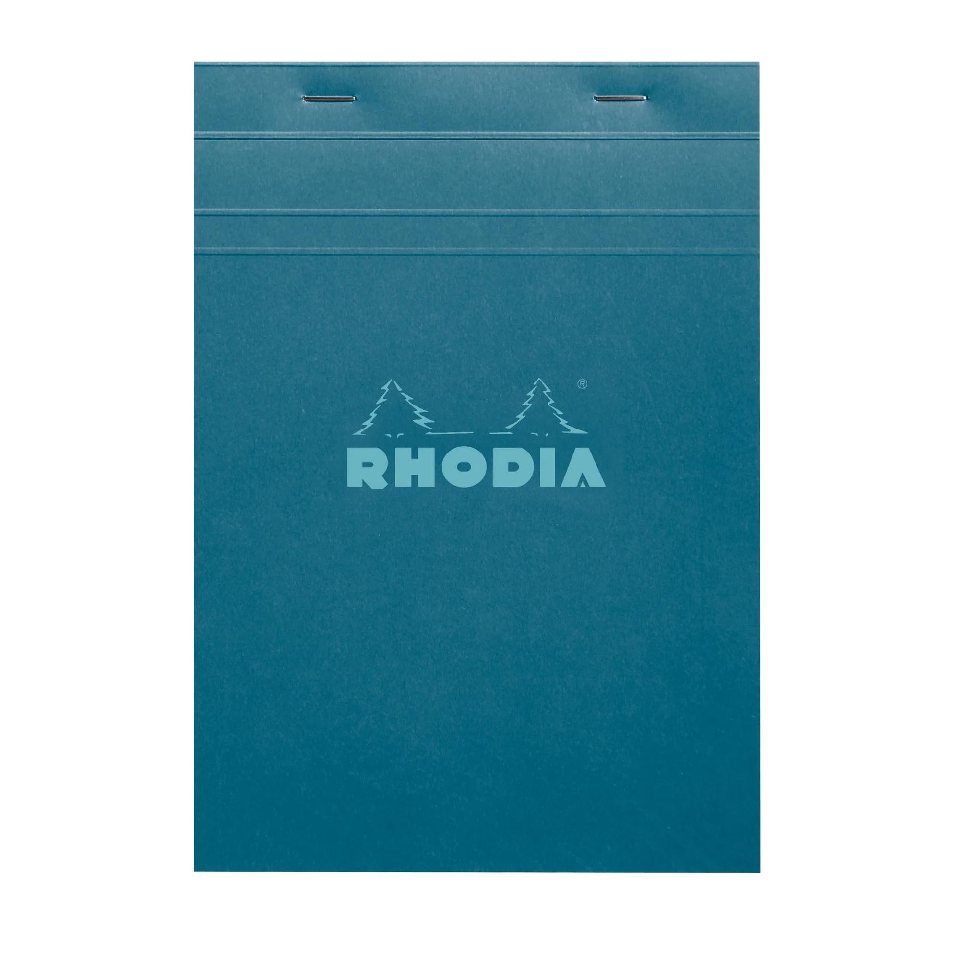Rhodia No. 16 Top Stapled Notepad A5 Grid Peacock