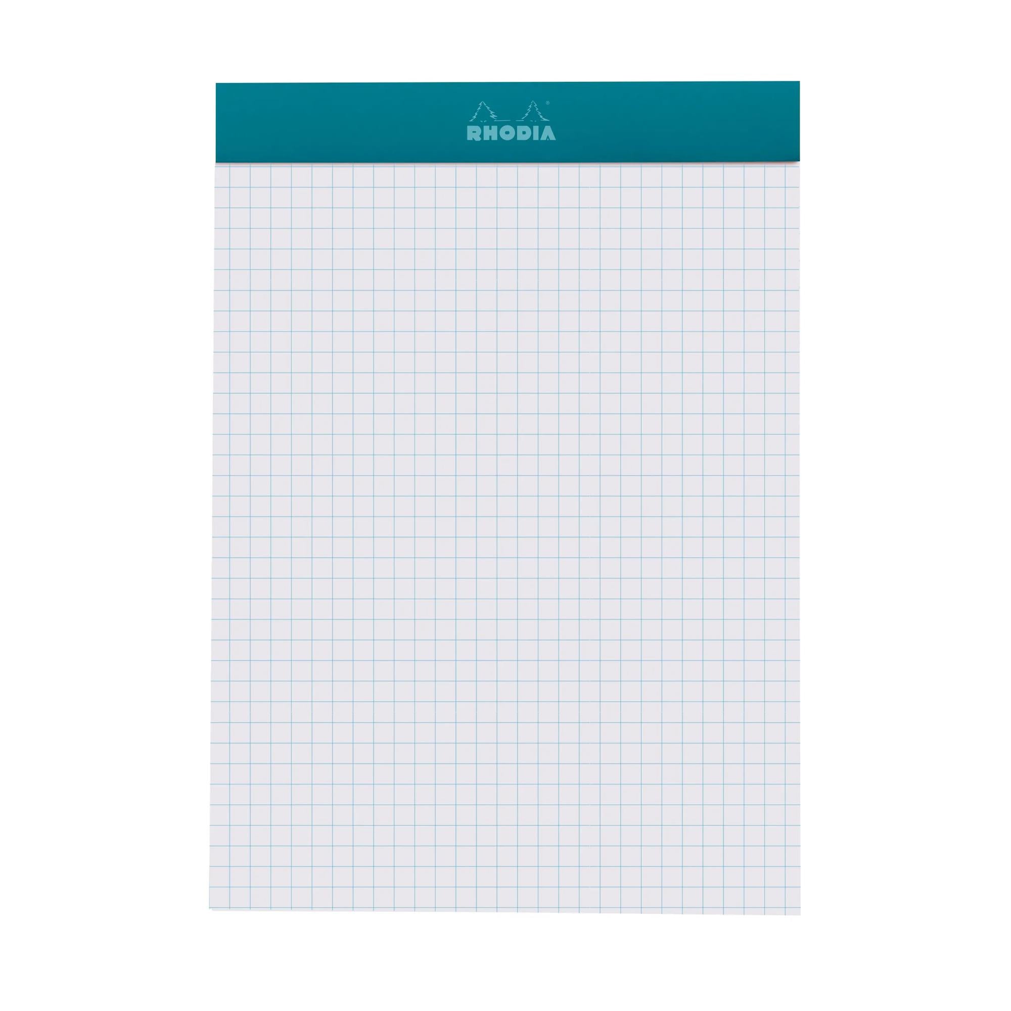 Rhodia No. 16 Top Stapled Notepad A5 Grid Peacock