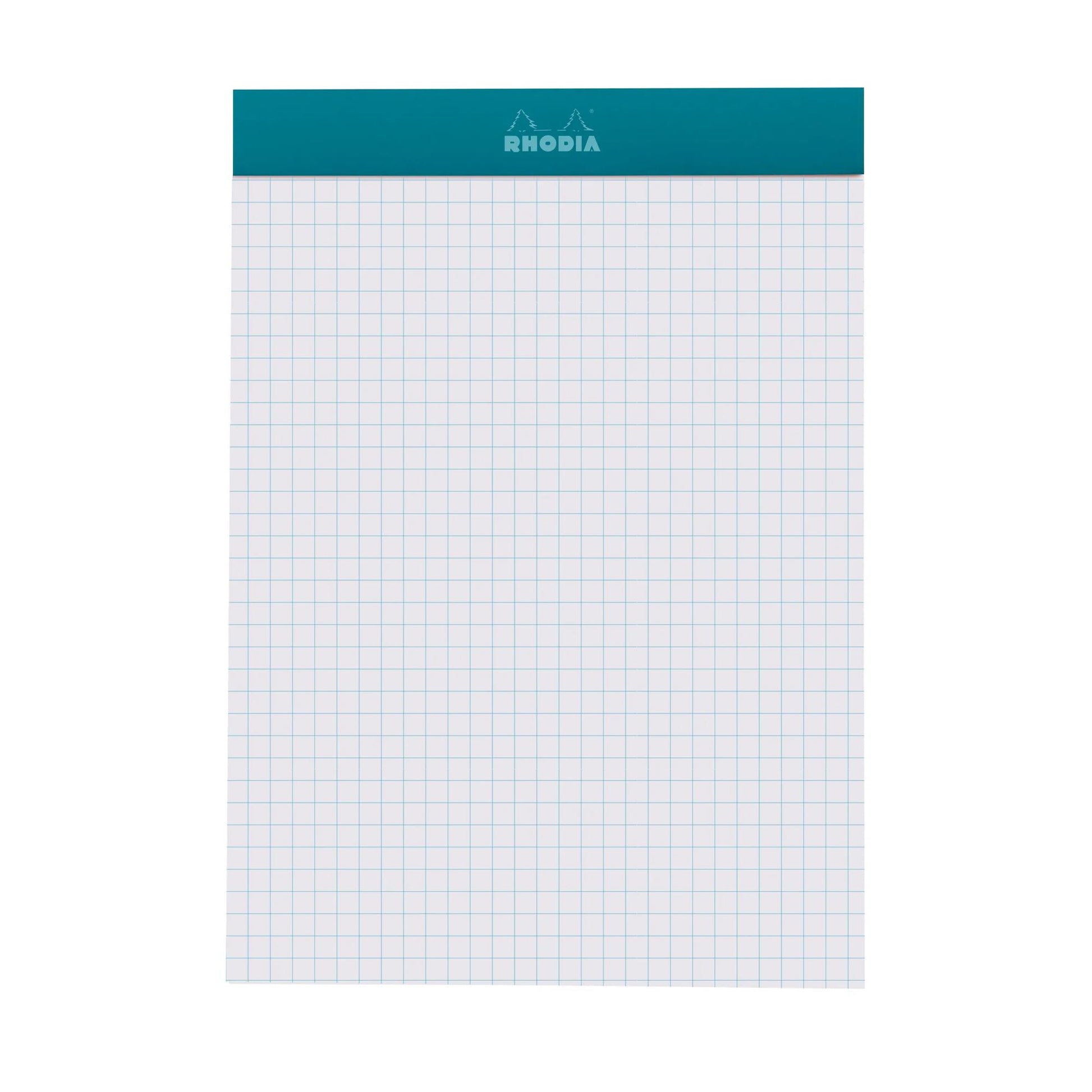 Rhodia No. 16 Top Stapled Notepad A5 Grid Peacock