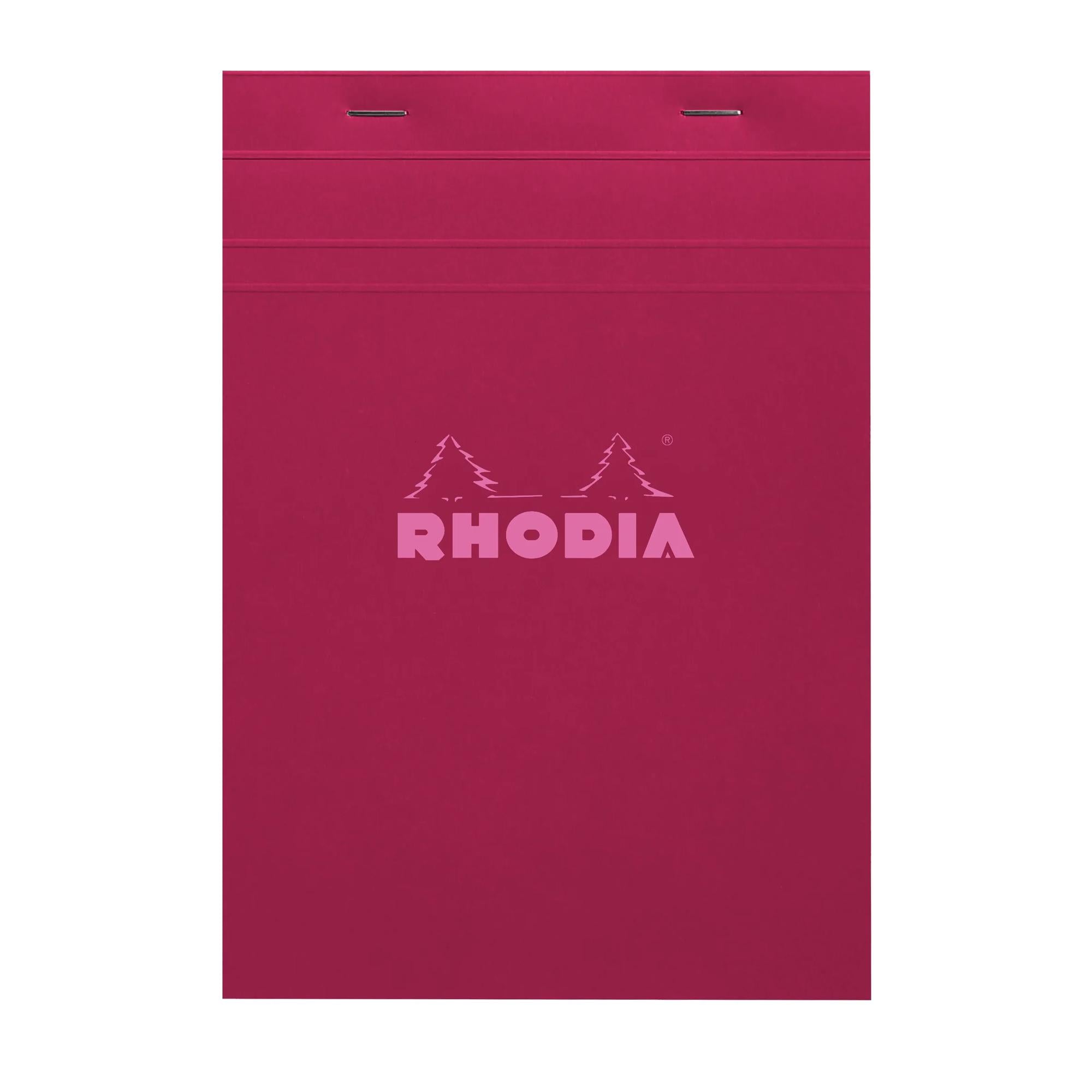 Rhodia No. 16 Top Stapled Notepad A5 Grid Plum
