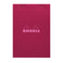 Rhodia No. 16 Top Stapled Notepad A5 Grid Plum