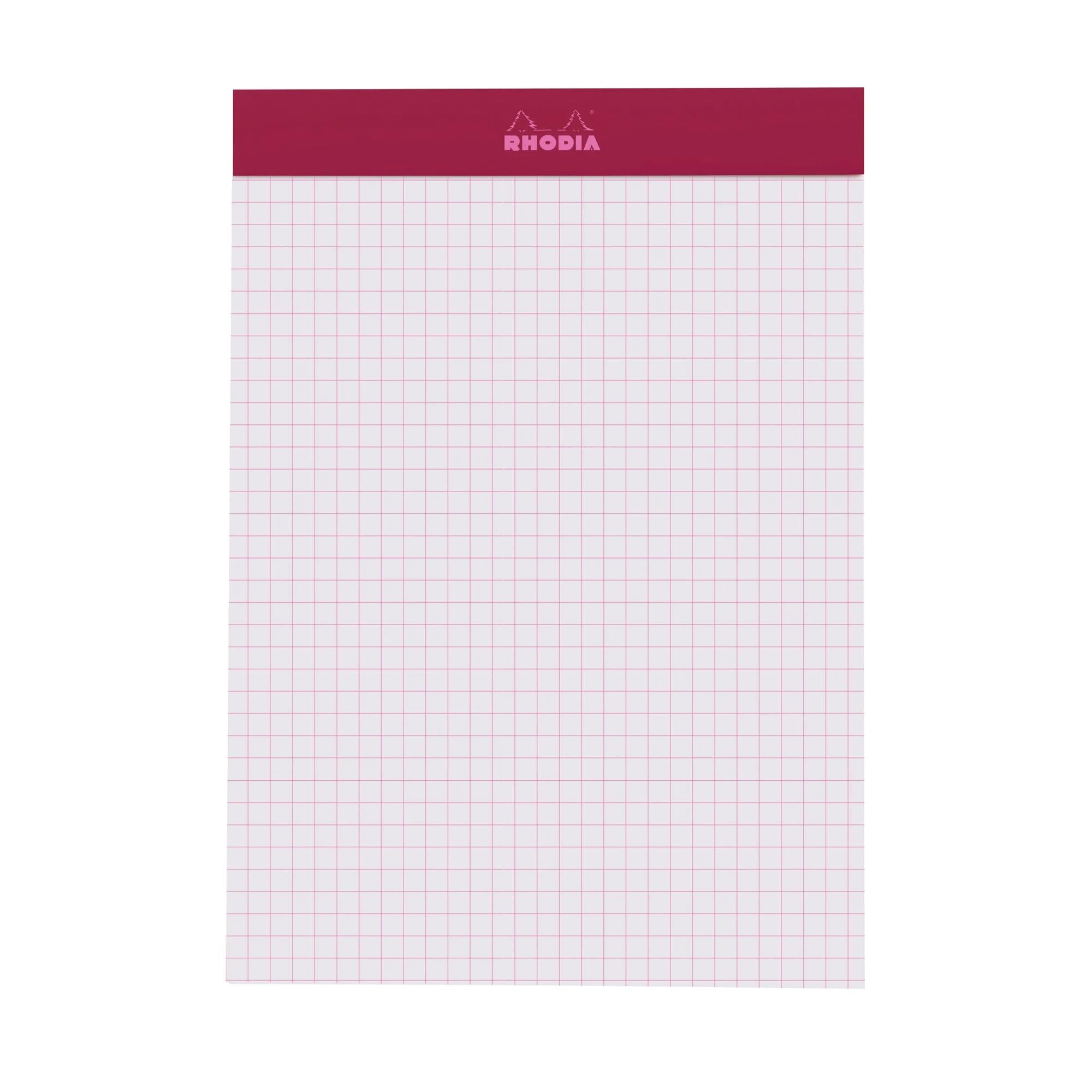 Rhodia No. 16 Top Stapled Notepad A5 Grid Plum