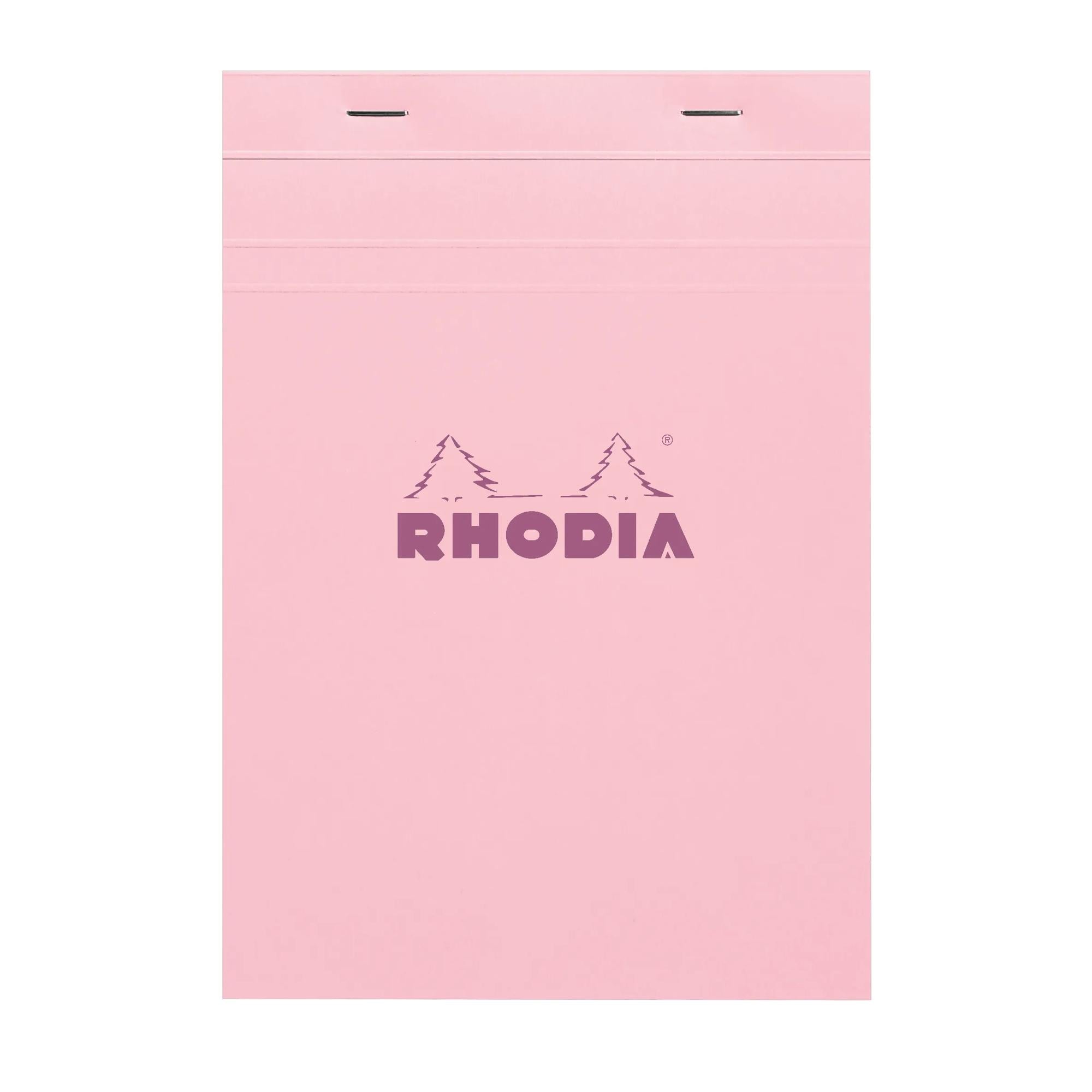 Rhodia No. 16 Top Stapled Notepad A5 Grid Rose
