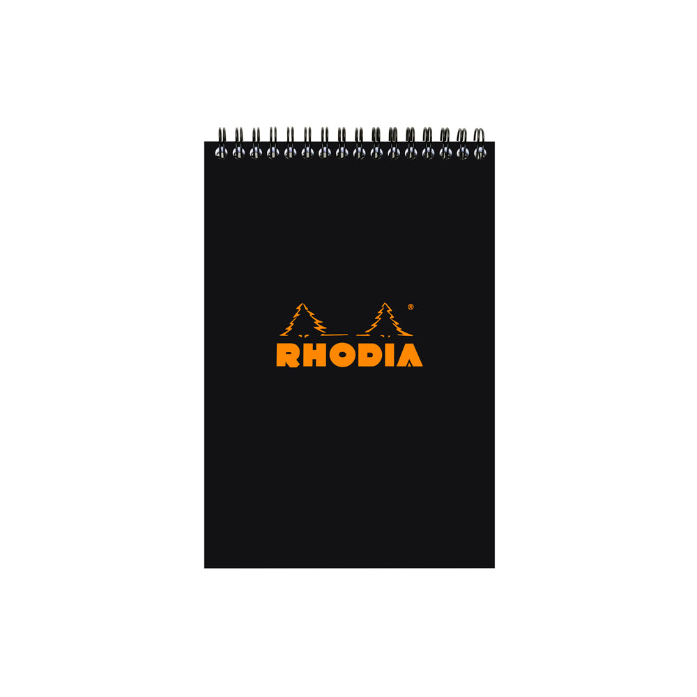 Rhodia Wirebound Notepad A5 Grid Black
