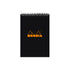 Rhodia Wirebound Notepad A5 Lined Black