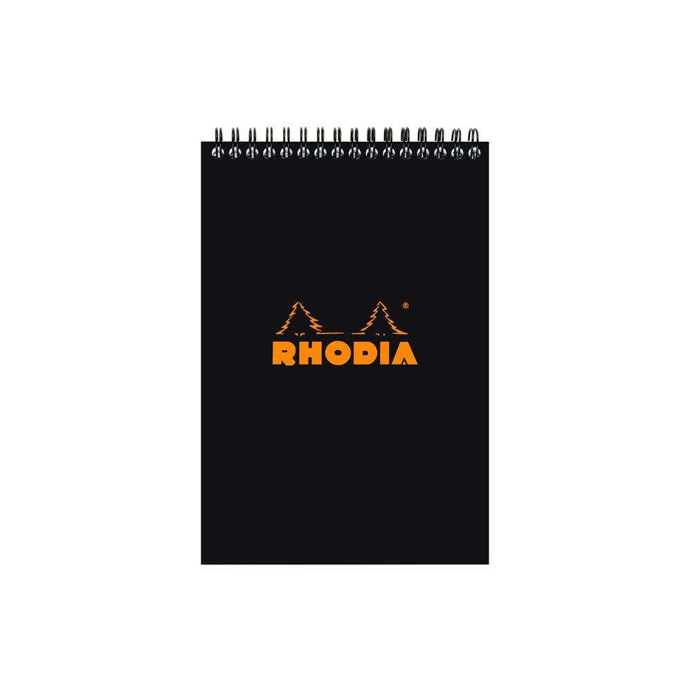 Rhodia Wirebound Notepad A5 Lined Black