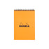 Rhodia Wirebound Notepad A5 Lined Orange