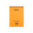Rhodia Wirebound Notepad A5 Lined Orange
