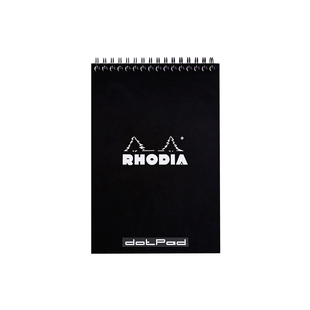 Rhodia Wirebound Notepad A5 Dot Grid Black