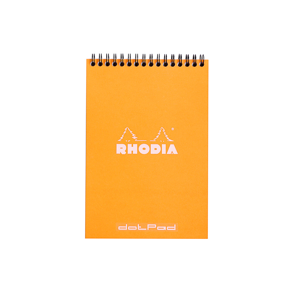Rhodia Wirebound Notepad A5 Dot Grid Orange