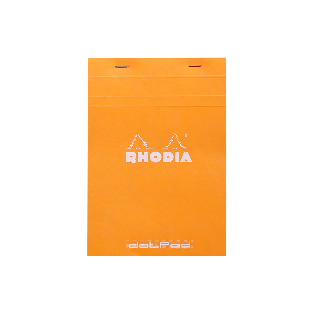 Rhodia No. 16 Top Stapled Notepad A5 Dot Grid Orange