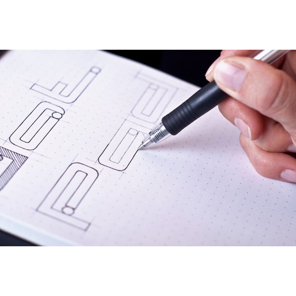 Rhodia No. 16 Top Stapled Notepad A5 Dot Grid Black