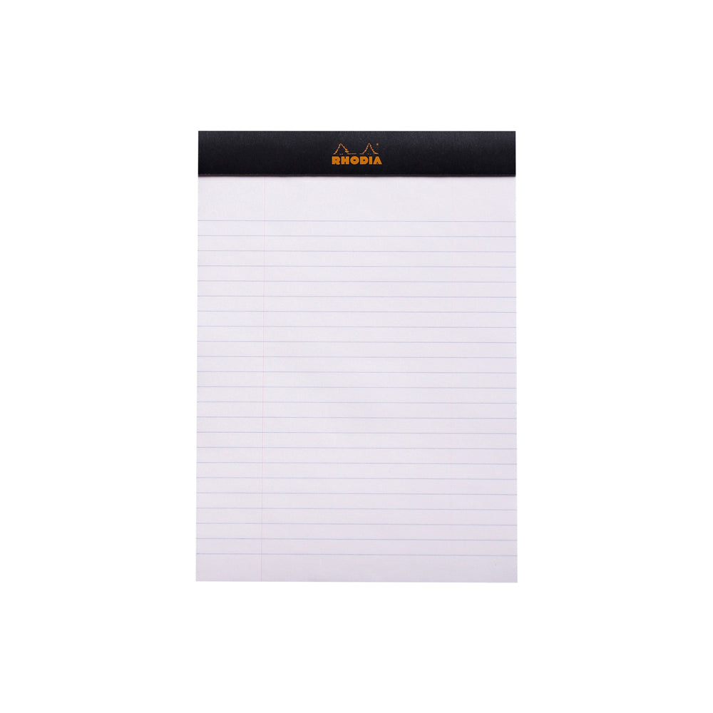 Rhodia No. 16 Top Stapled Notepad A5 Lined Black